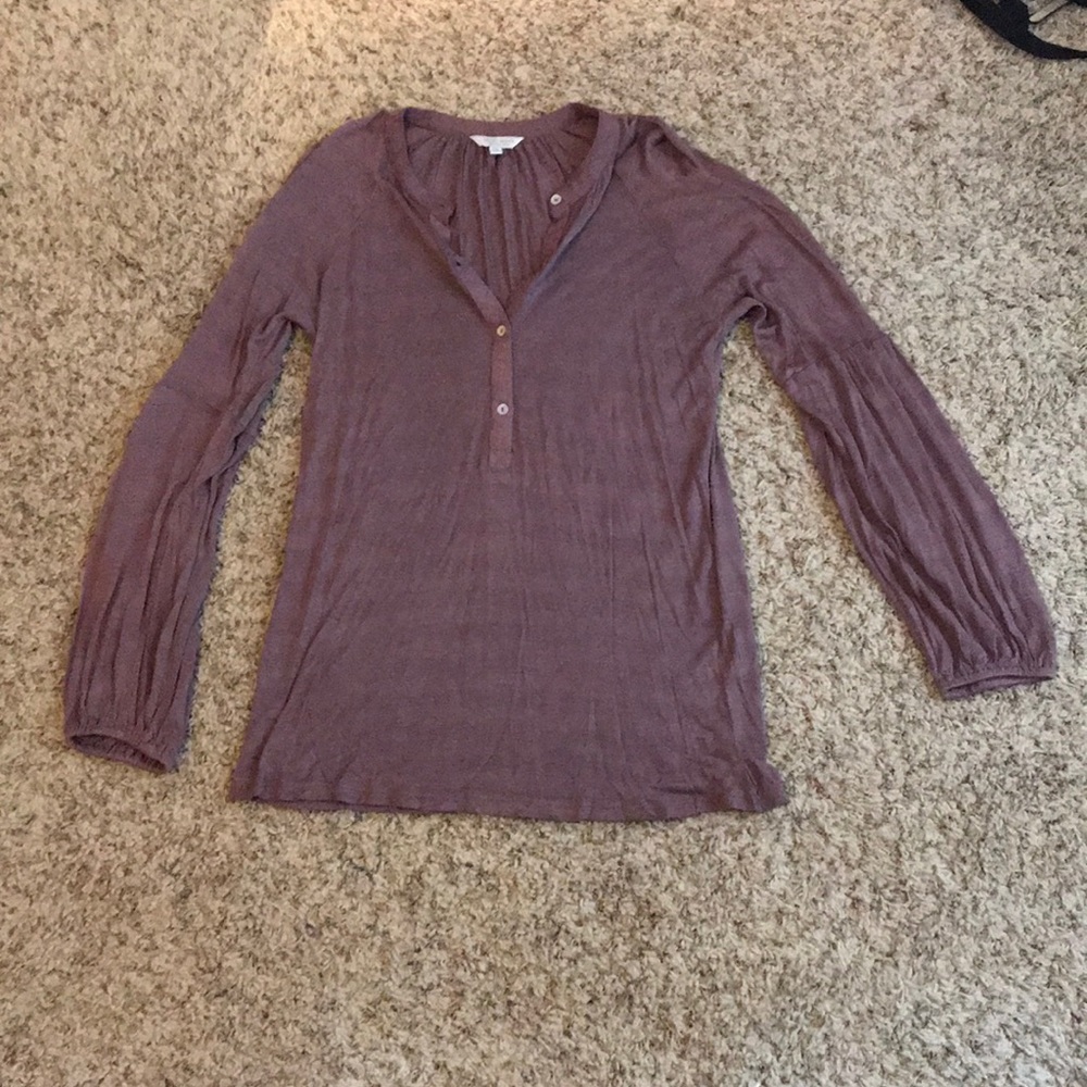 Long sleeve plum colored shirt